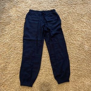 Linen black joggers